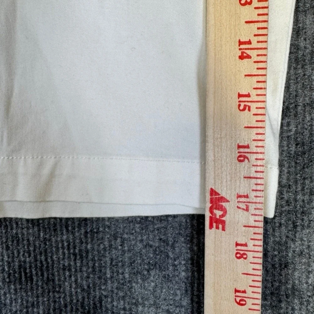 Polo Ralph Lauren Boys White Chino Shorts with Striped Belt Size 14 Stretch